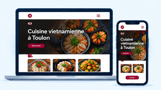 Un restaurateur consulte son offre et ses commandes sur un téléphone.